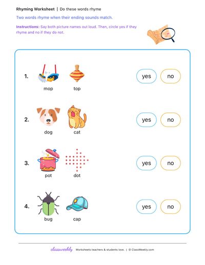 Do these words rhyme