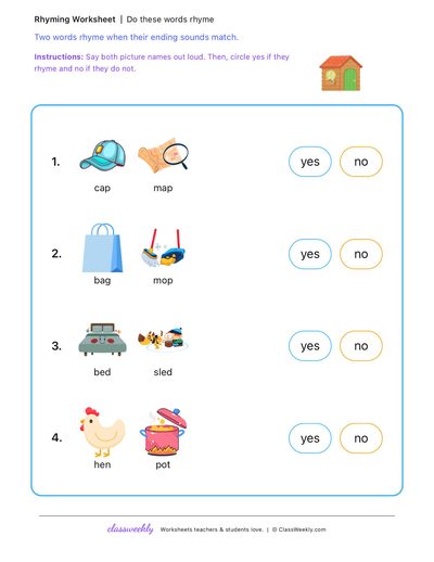 Do these words rhyme