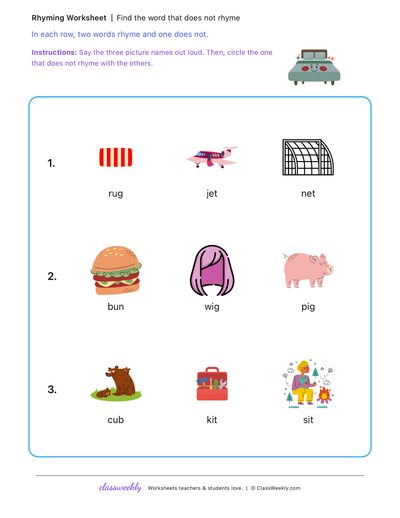 Find the word that does not rhyme