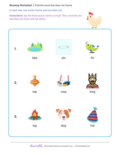 Find the word that does not rhyme