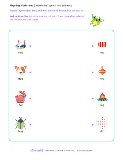 Match the rhymes