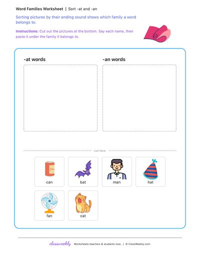 Sort word families