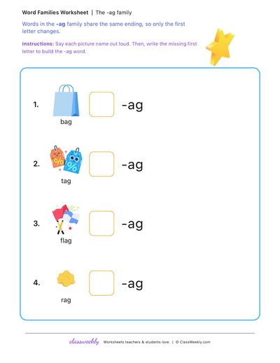Build word family words