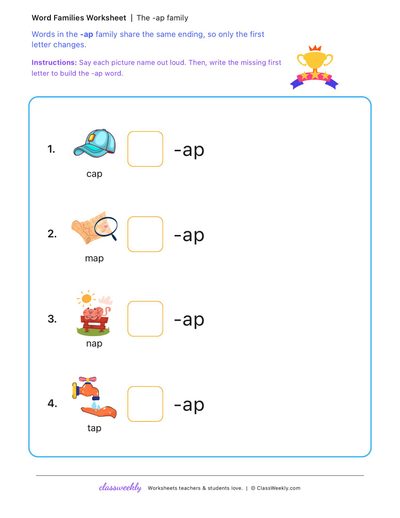 Build word family words