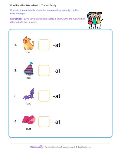 Build word family words