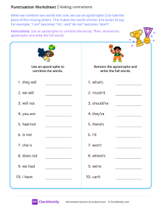 Making contractions