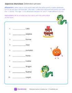 Alliterations (phrases)