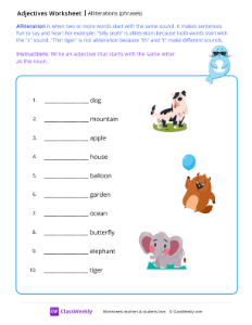 Alliterations (phrases)