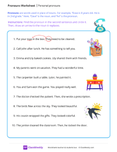 Personal pronouns