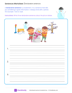Declarative sentences