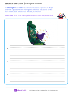 Interrogative sentences