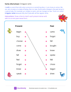 Irregular verbs
