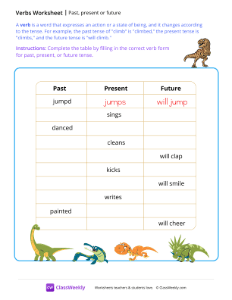 Verb tenses