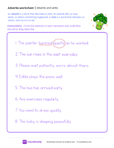 Adverbs and Verbs