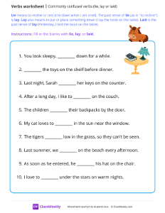 Commonly confused verbs