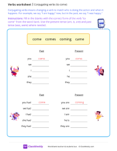 Conjugating verbs