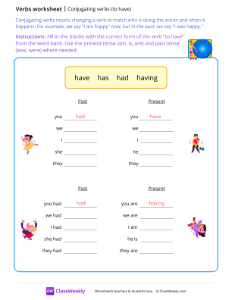 Conjugating verbs