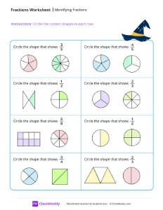 Identifying fractions