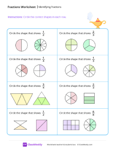 Identifying fractions