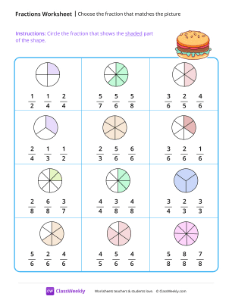 Choose the fraction that matches the picture