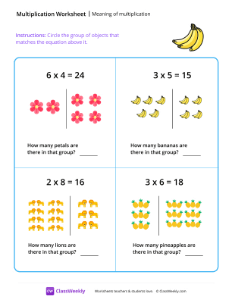 Meaning of multiplication