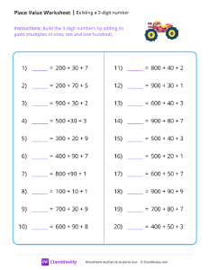 Building a 3-digit number