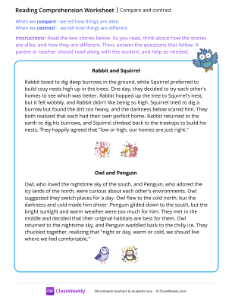 Compare and contrast - Tiny Owls