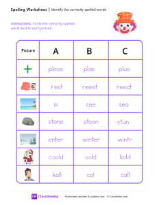 Identify the Correctly Spelled Words