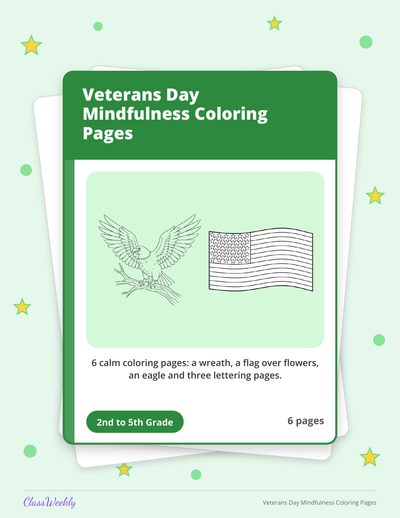 Veterans Day Mindfulness Coloring Pages
