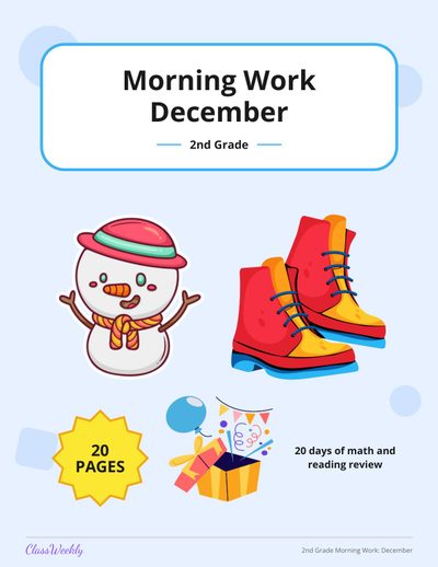 2nd Grade Morning Work: December