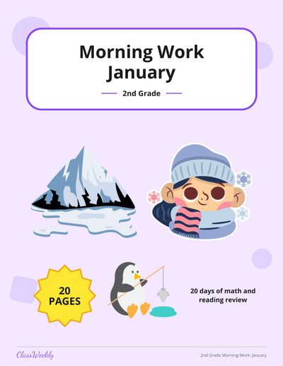 2nd Grade Morning Work: January