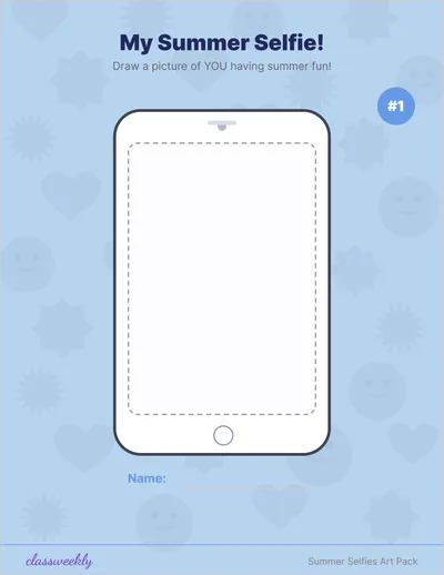 Summer Selfies Collaborative Art Pack