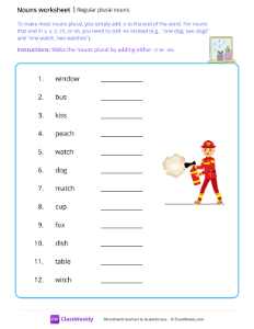 Regular plural nouns
