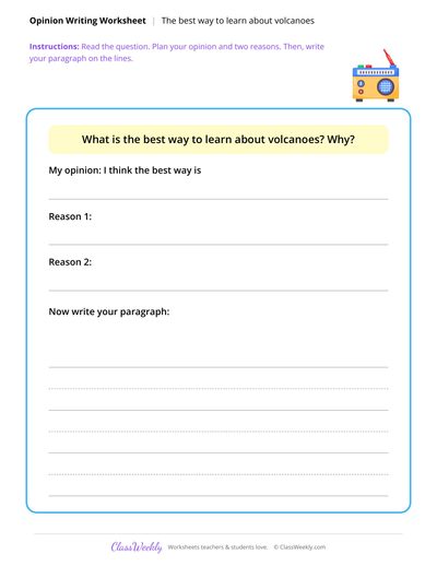 Opinion Paragraph - Volcanoes & Earthquakes