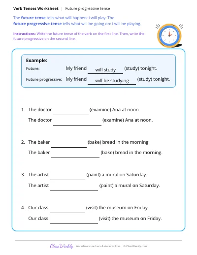 Future Progressive Tense