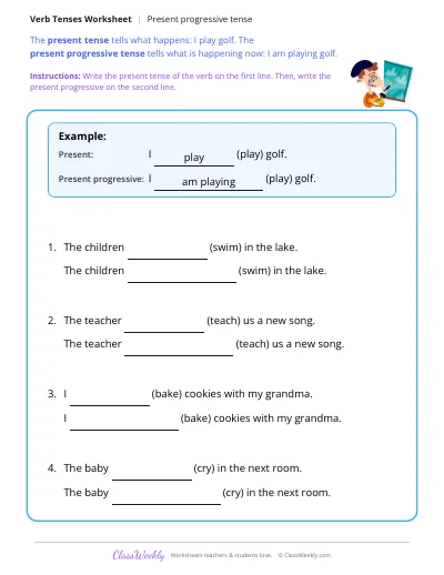 Present Progressive Tense