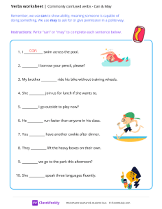 Commonly confused verbs
