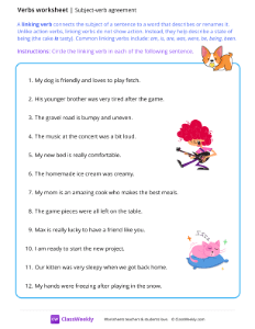 Linking verbs