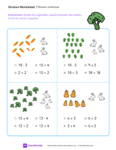 Division sentences