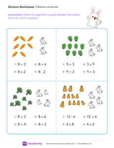 Division sentences