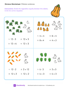 Division sentences