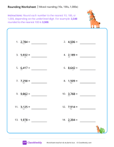 Mixed rounding (10s, 100s, 1,000s)