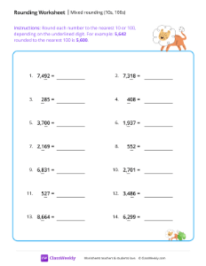 Mixed rounding (10s, 100s)