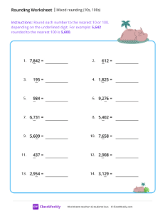 Mixed rounding (10s, 100s)
