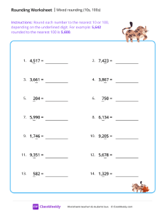Mixed rounding (10s, 100s)