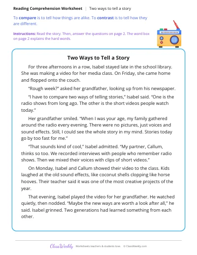 Two Ways to Tell a Story