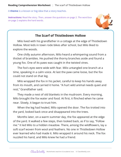 The Scarf of Thistledown Hollow