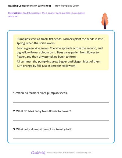 How Pumpkins Grow - Halloween