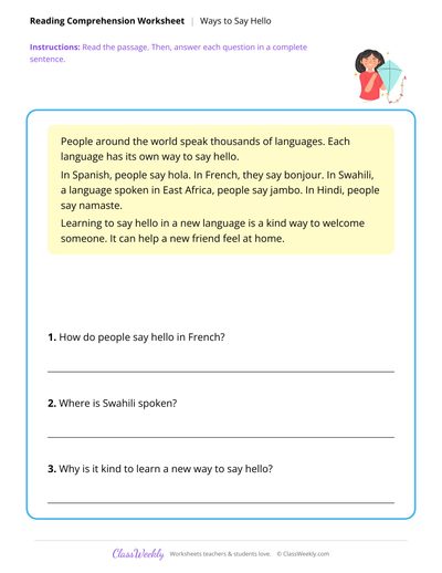 Ways to Say Hello - Diversity & World Cultures