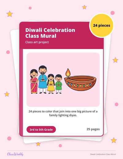 Diwali Celebration Class Mural